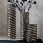 Voir la diapositive 4 : Paris Prix Vase Design en Verre  Lignes  26cm Argent