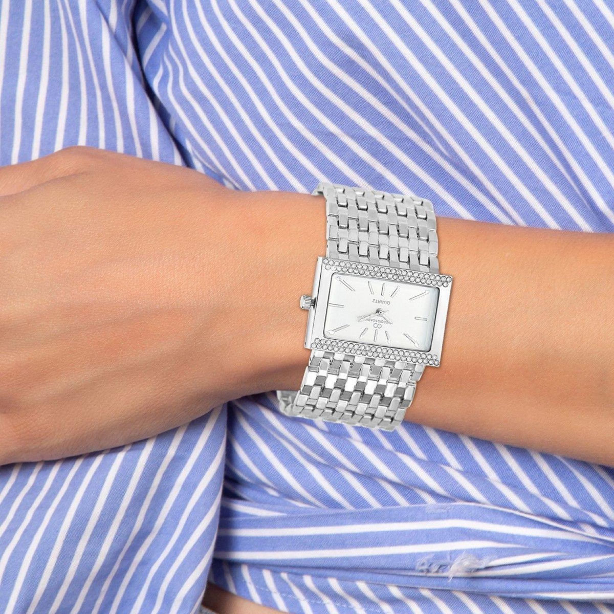 SC CRYSTAL Montre Daria élégante ornée de Cristaux scintillants par SC Crystal