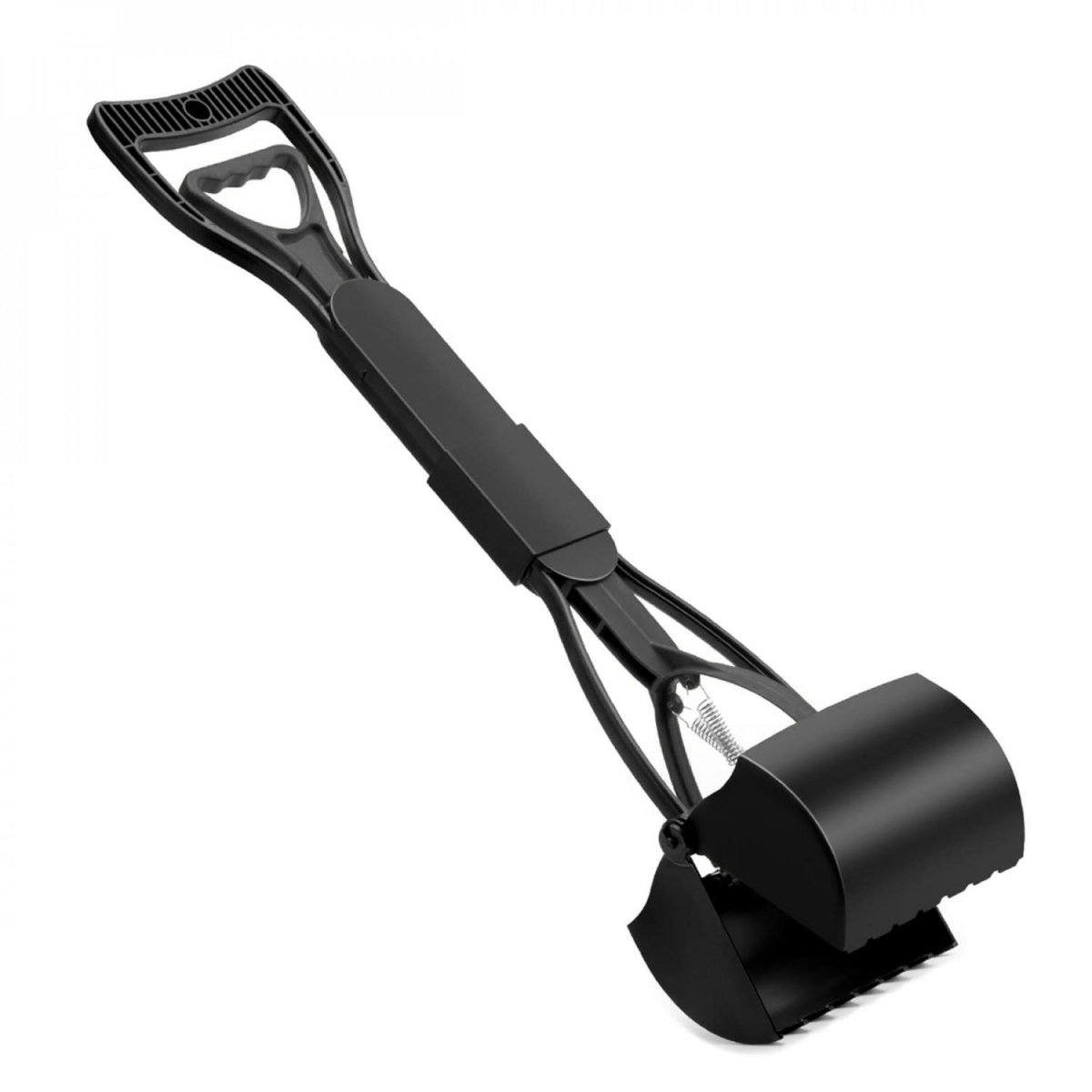 LINXOR Pince, pelle à déjections, crottes, pour chien ou autres animaux - 80 cm - Noir