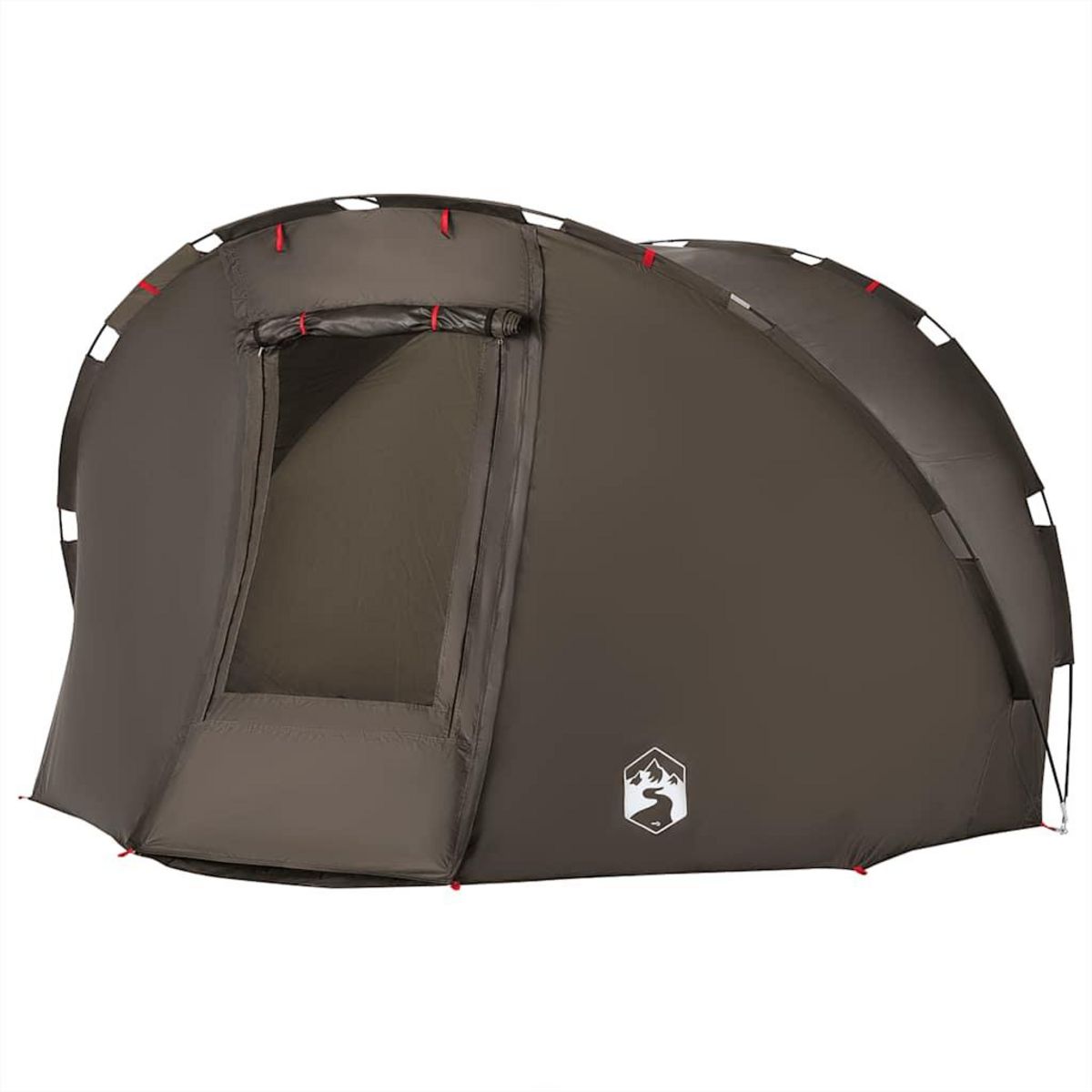 VIDAXL Tente de peche 5 personnes marron impermeable
