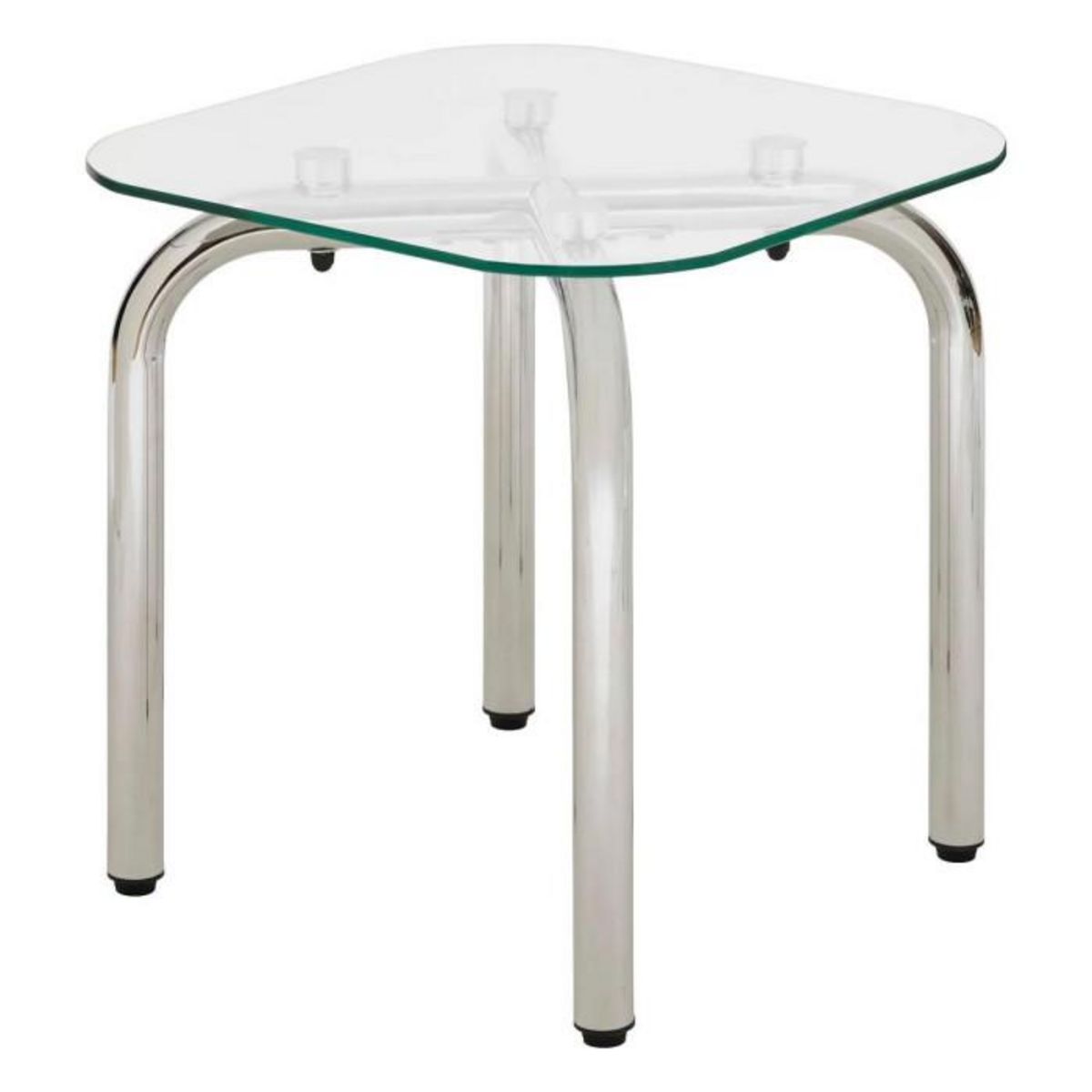 ATMOSPHERA Lot de 2 Tables d'Appoint  Hecate  50cm Chromé