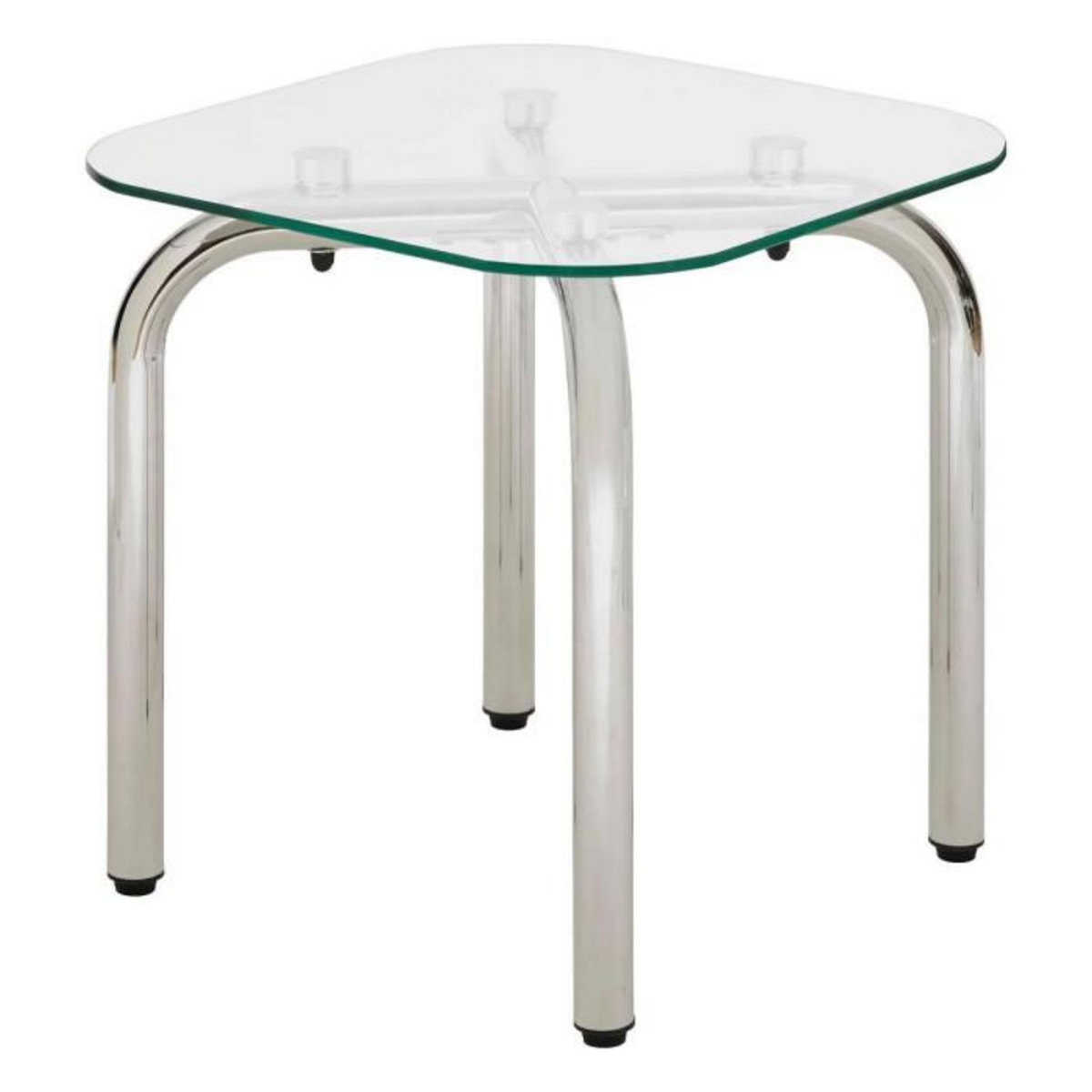 ATMOSPHERA Lot de 2 Tables d'Appoint  Hecate  50cm Chromé