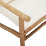 Voir la diapositive 5 : VIDAXL Banc de jardin avec coussins blanc creme bambou