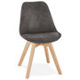 Voir la diapositive 1 : Paris Prix Chaise Design  Mirka  85cm Gris Foncé & Naturel