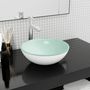 Voir la diapositive 1 : VIDAXL Lavabo Verre trempe 35x12 cm Blanc