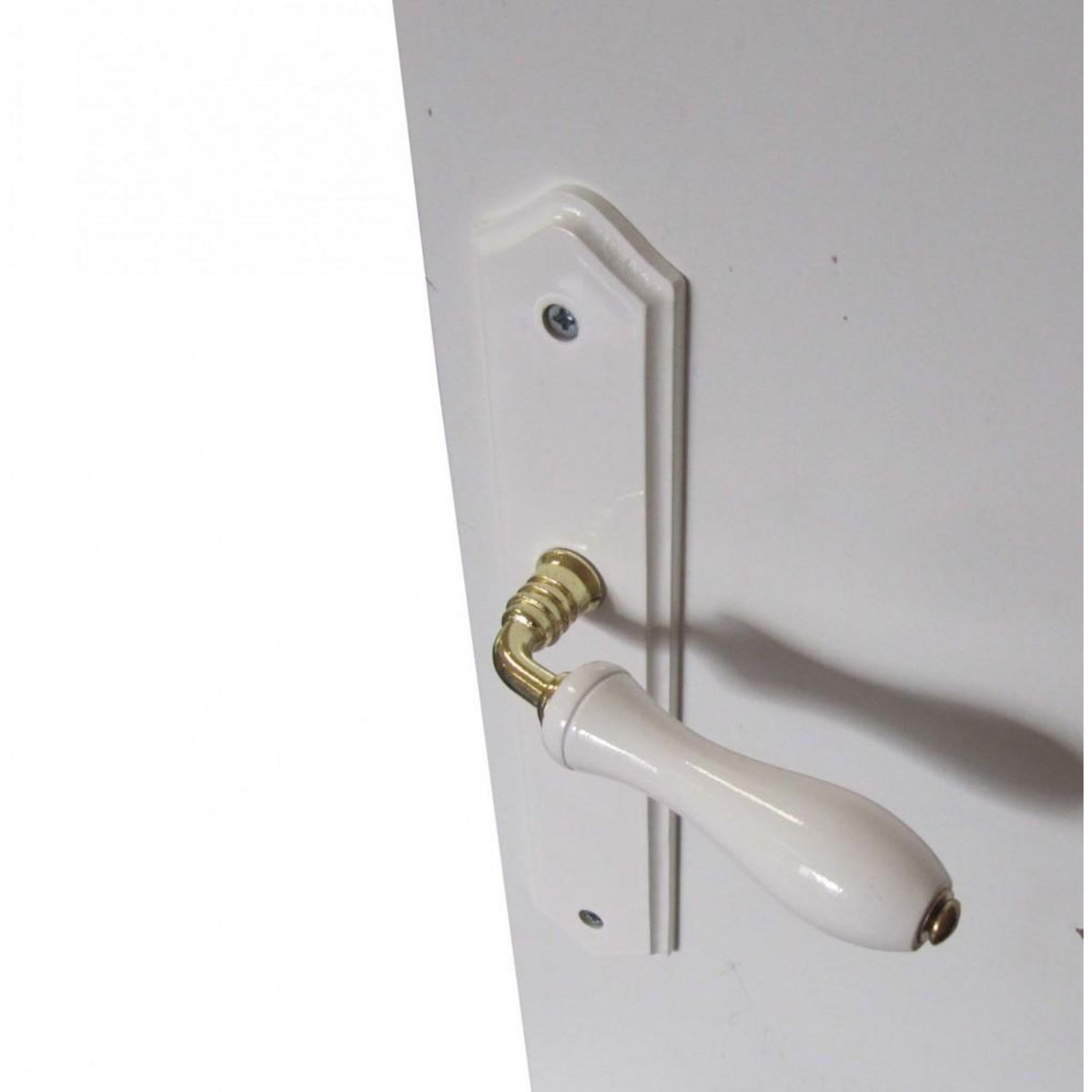 CENTRALE BRICO 2 poignées de porte Bois sans trou, bois entraxe 195 mm