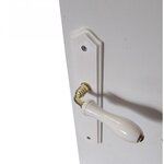 CENTRALE BRICO 2 poignées de porte Bois sans trou, bois entraxe 195 mm