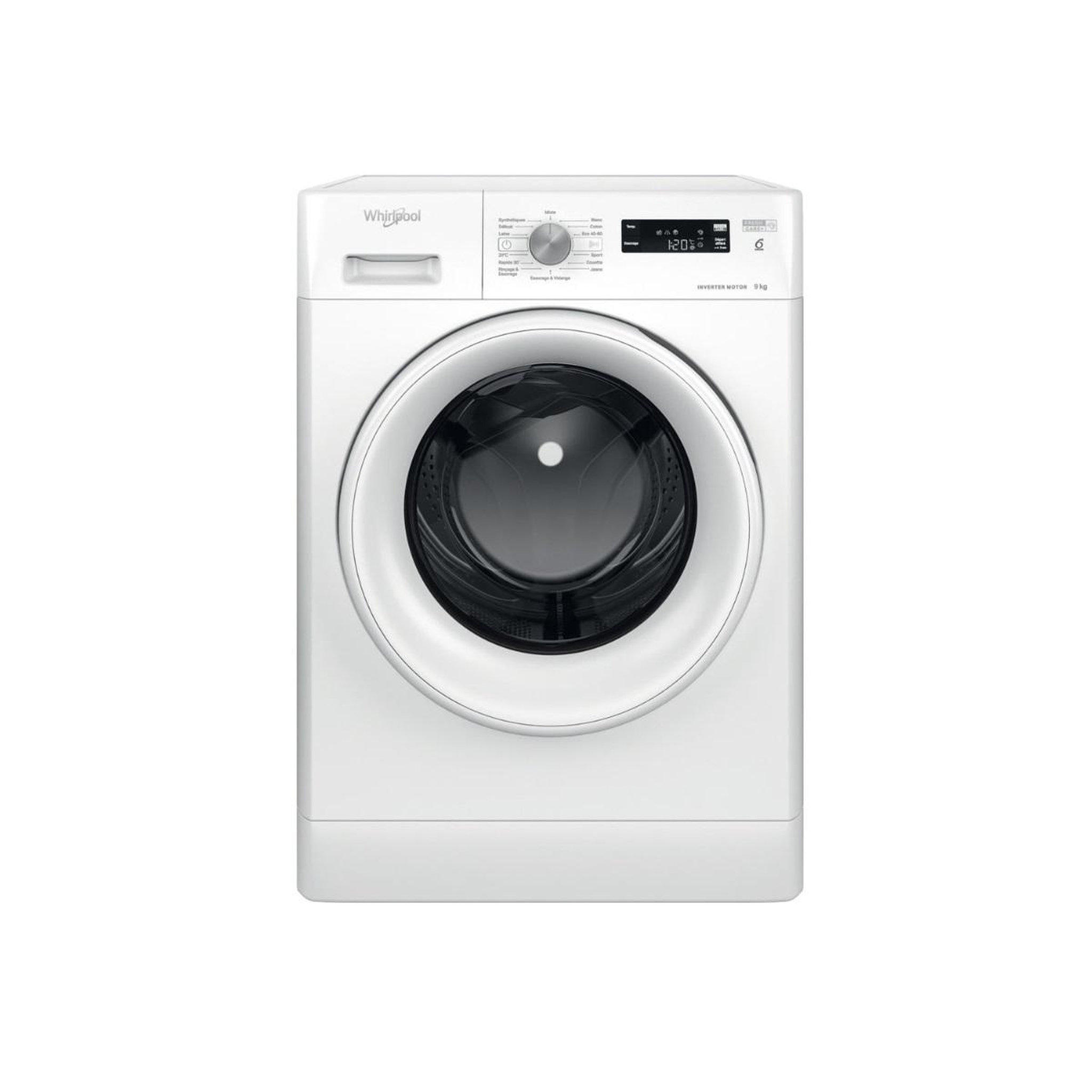 Whirlpool Lave-linge frontal 9kg 1200 tours/min - ffsp9269wfr