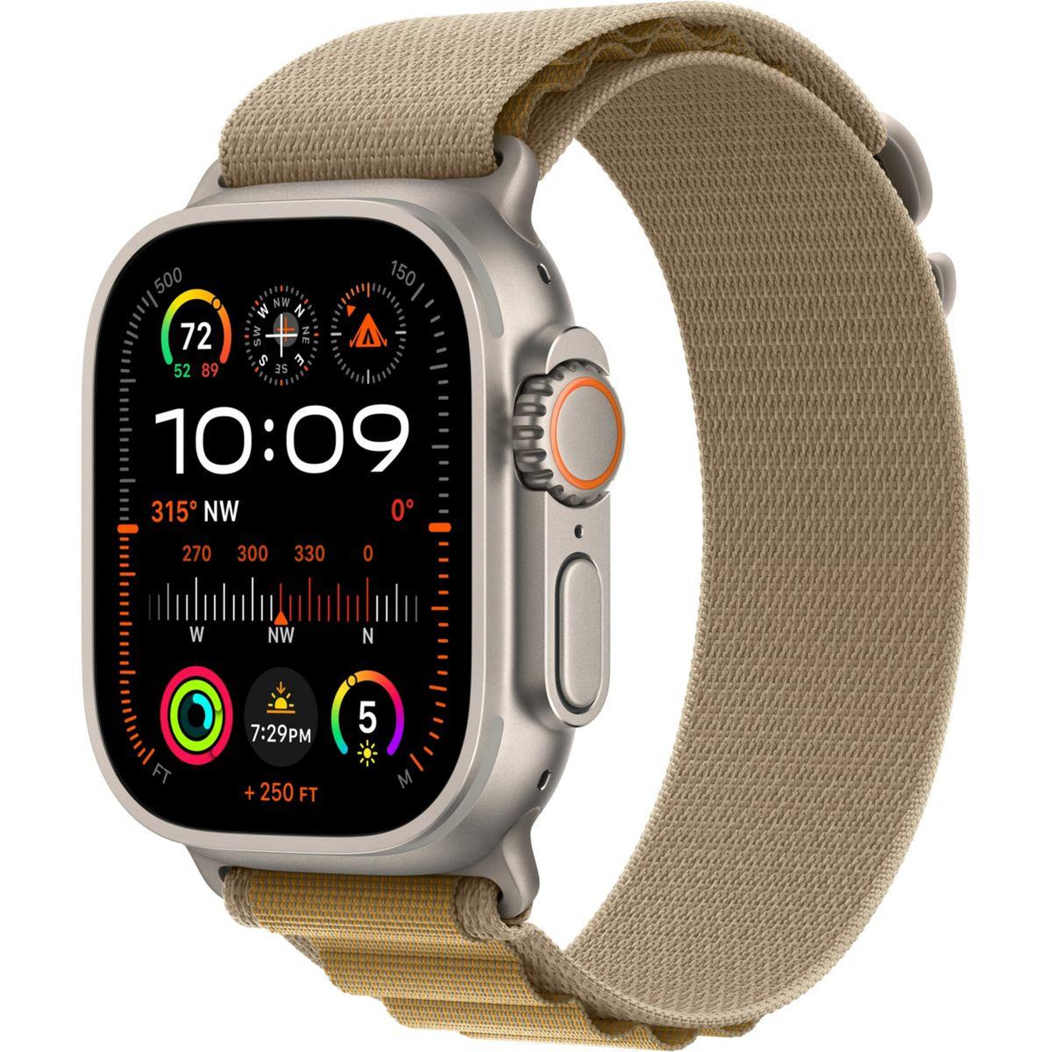 Voir la diapositive 1 : APPLE Montre connectée Ultra 2 49mm Naturel / Sahara Loop S Cel