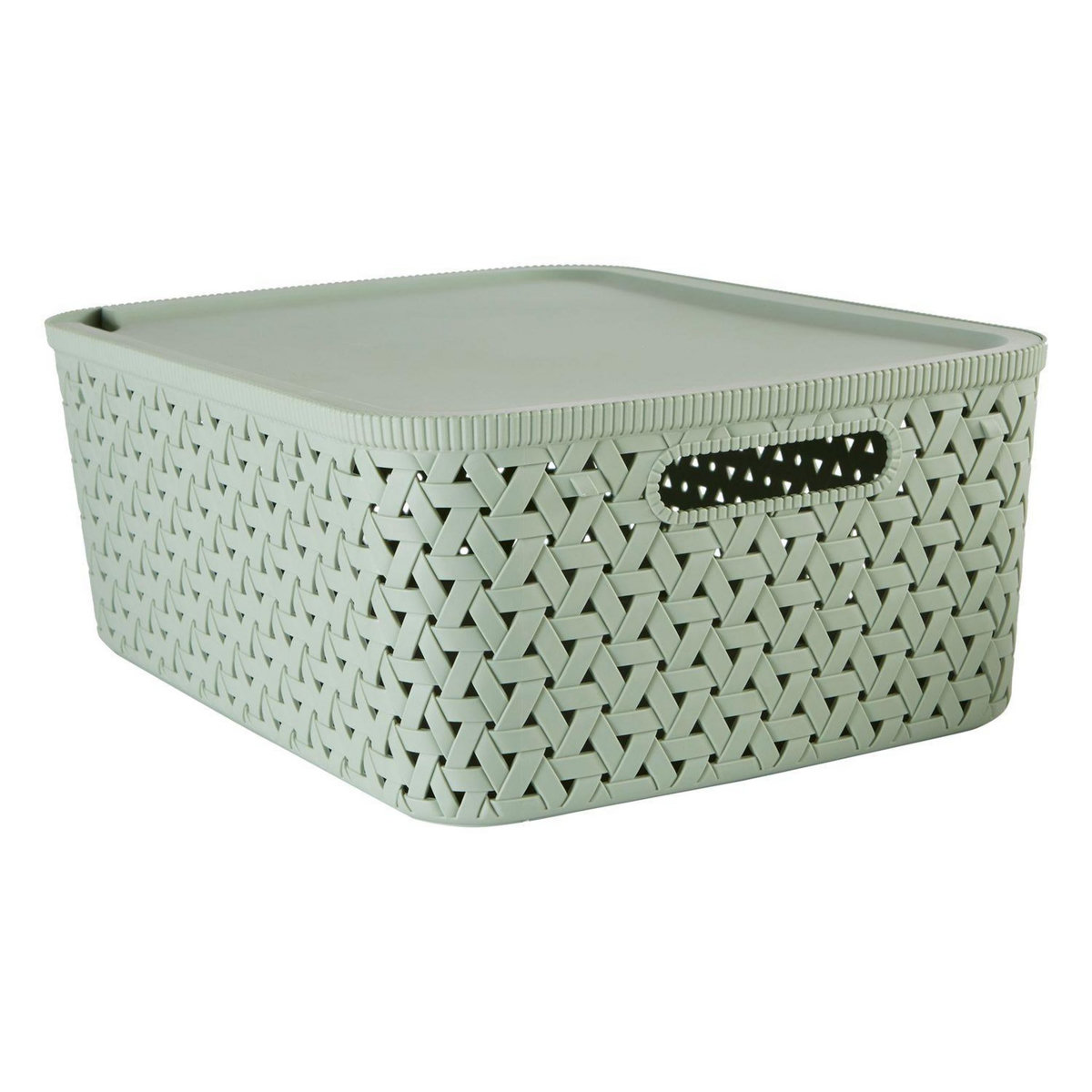 ATMOSPHERA Panier de rangement tressé avec couvercle TRESSY