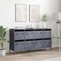 Voir la diapositive 3 : VIDAXL Buffet anthracite 135x39x73,5 cm acier lamine a froid