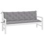 Voir la diapositive 4 : VIDAXL Coussins de banc jardin lot de 2 gris 180x50x7 cm tissu Oxford