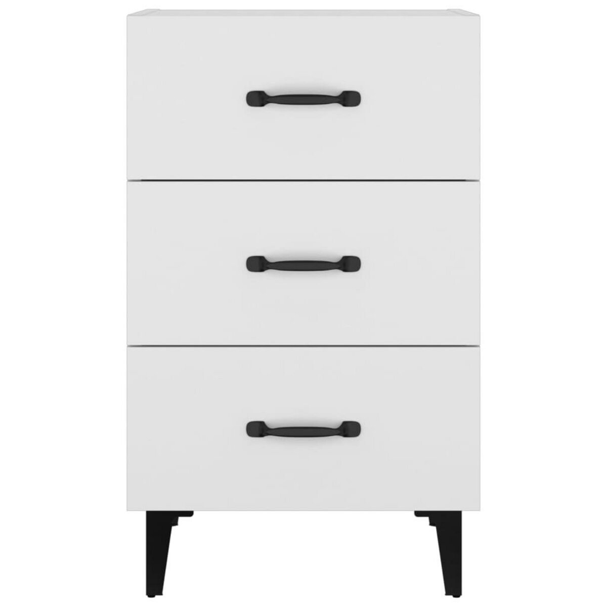 VIDAXL Table de chevet blanc 40x40x66 cm bois d'ingenierie