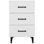 Voir la diapositive 3 : VIDAXL Table de chevet blanc 40x40x66 cm bois d'ingenierie