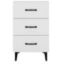 Voir la diapositive 3 : VIDAXL Table de chevet blanc 40x40x66 cm bois d'ingenierie