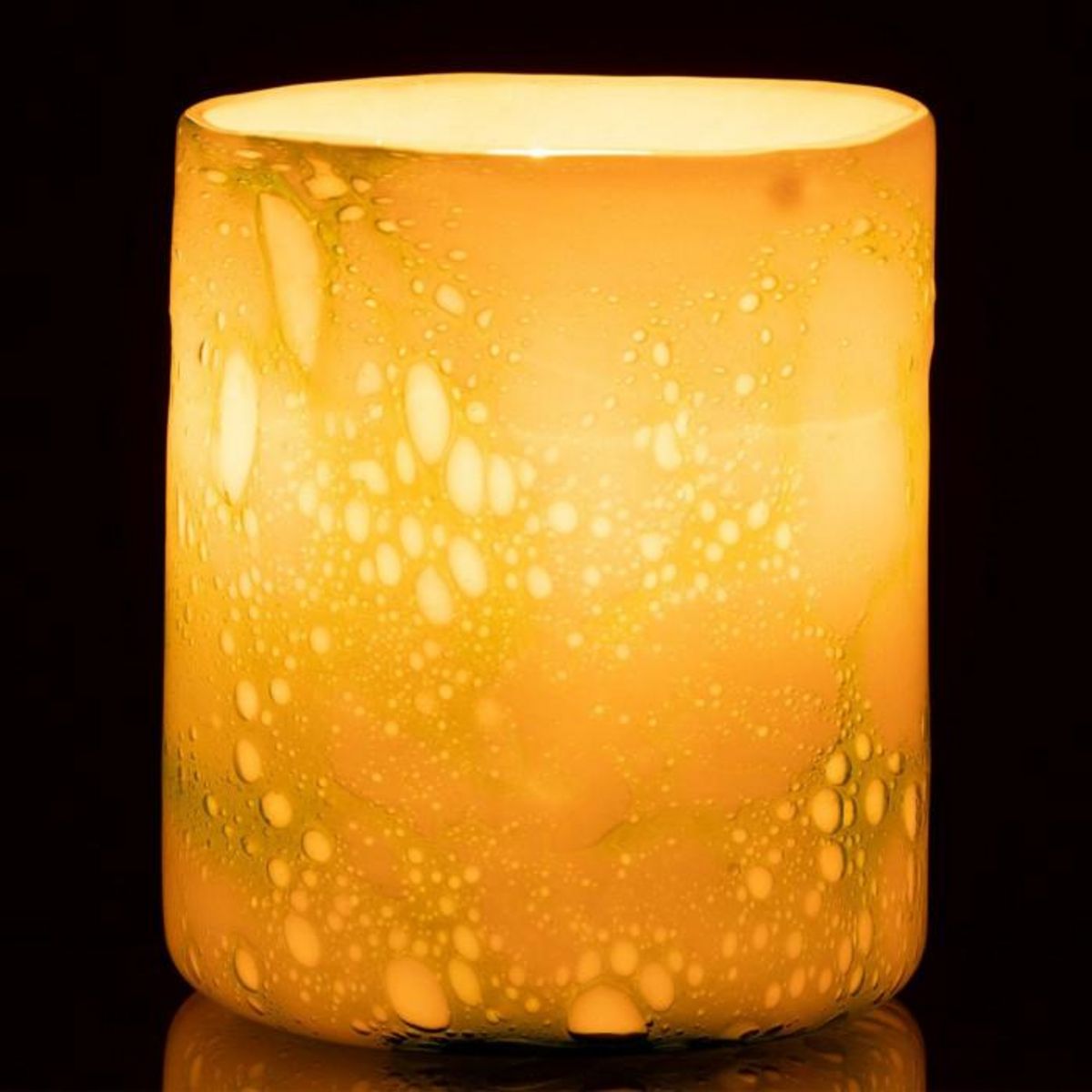 Paris Prix Photophore en Verre  Marbre  18cm Vert