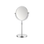 CENTRALE BRICO Miroir grossissant x 5 rond, H.15 x l.15 x P.0.5 cm, Réglable en hauteur