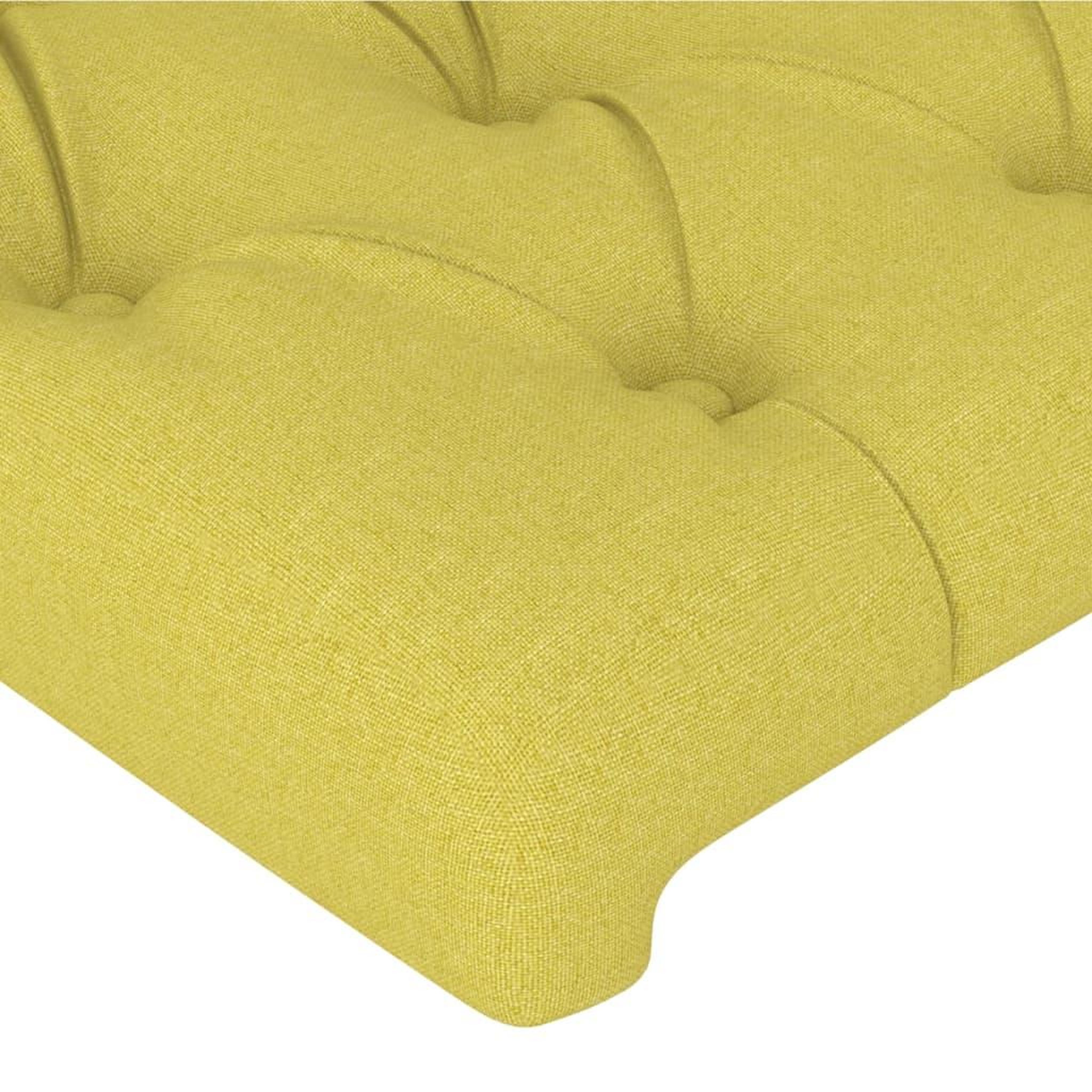 Voir la diapositive 4 : VIDAXL Tete de lit Vert 90x7x78/88 cm Tissu