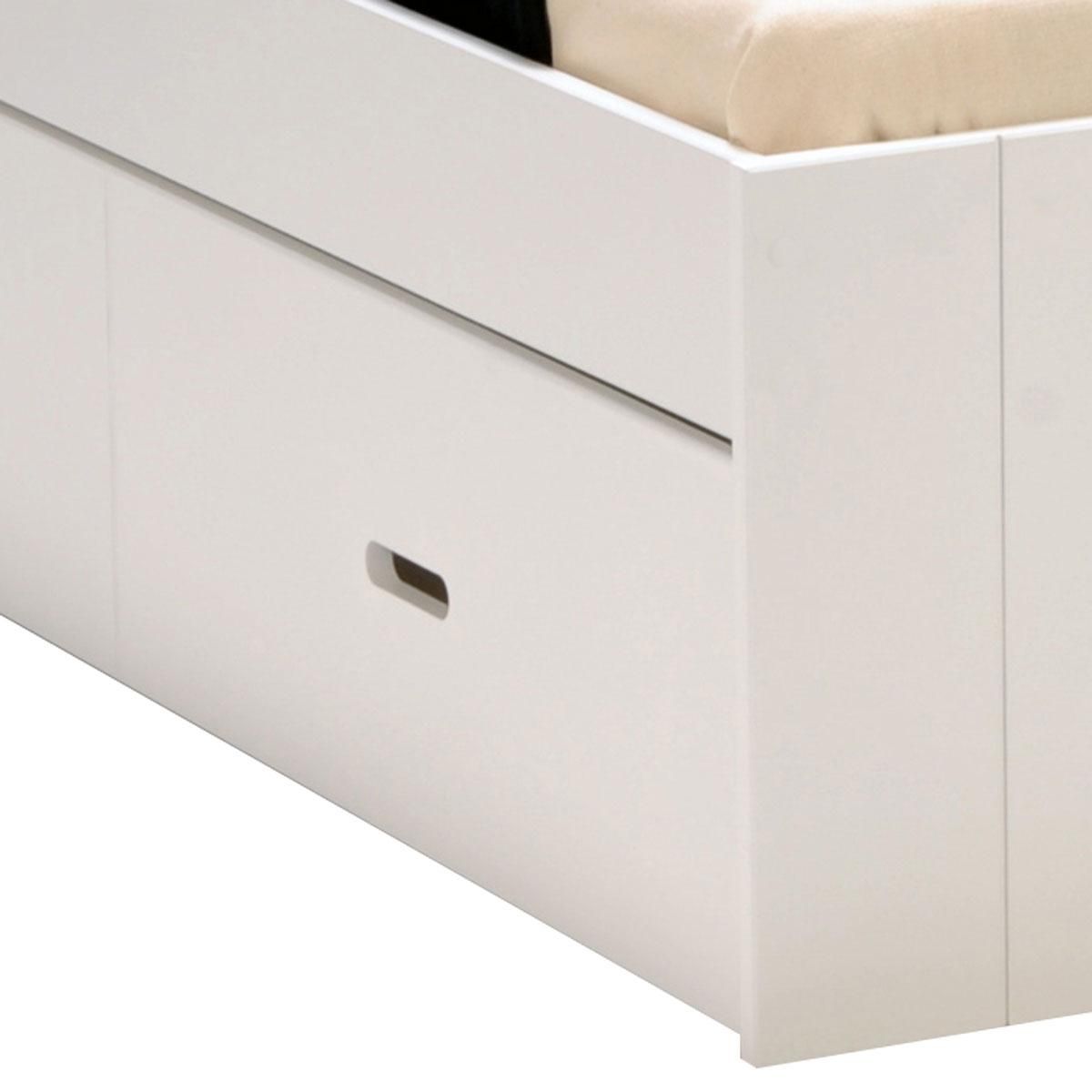 Lit enfant XENA 90 x 190 cm avec chevet et tiroir