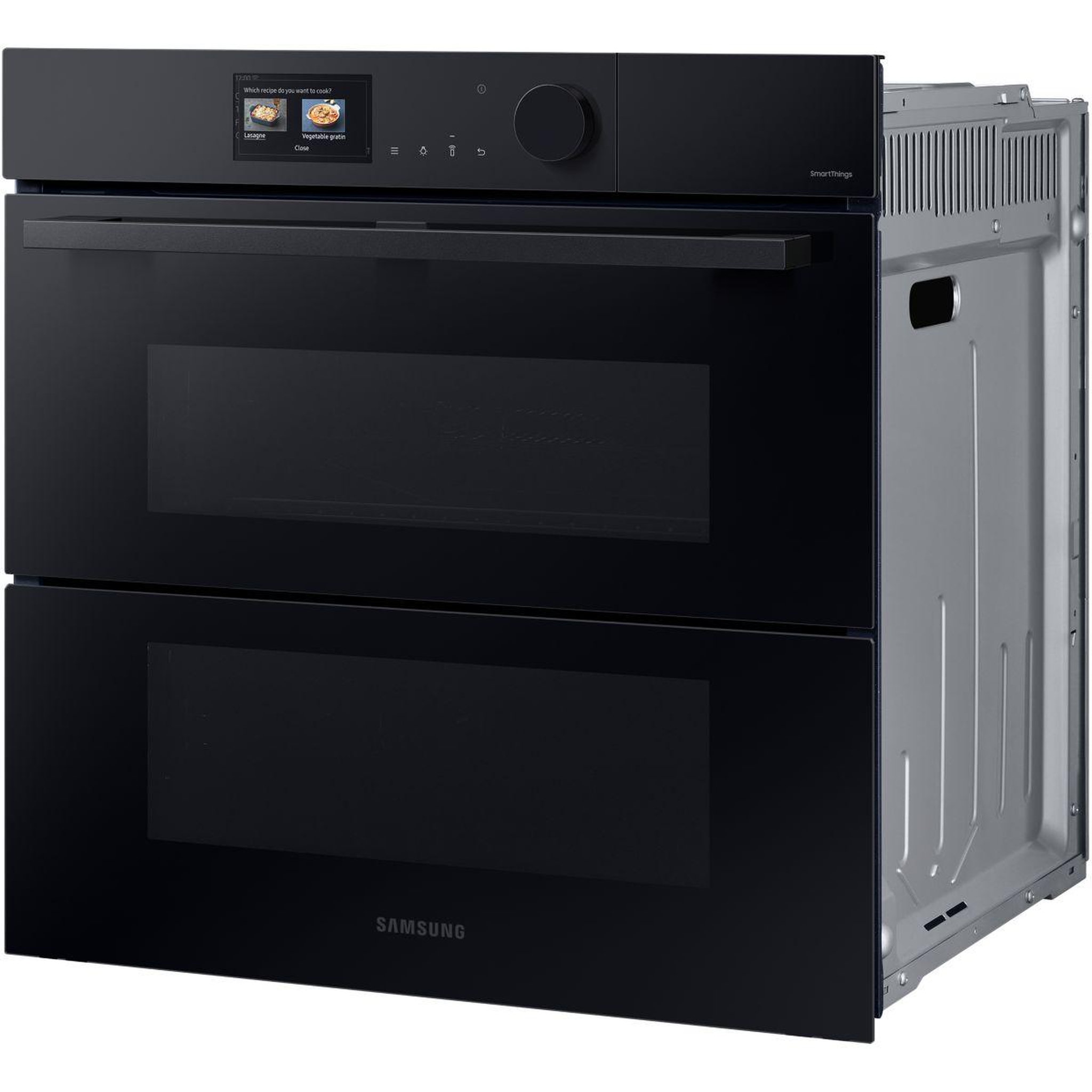Voir la diapositive 3 : Samsung Four encastrable nv7b6799aak - double cavité - pyrolyse - vapeur - porte froide - rails télescopiques