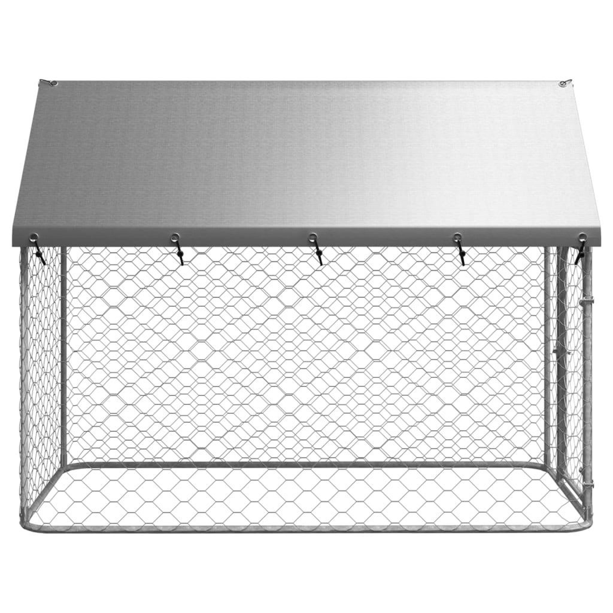 Voir la diapositive 3 : VIDAXL Chenil exterieur avec toit 200x100x150 cm