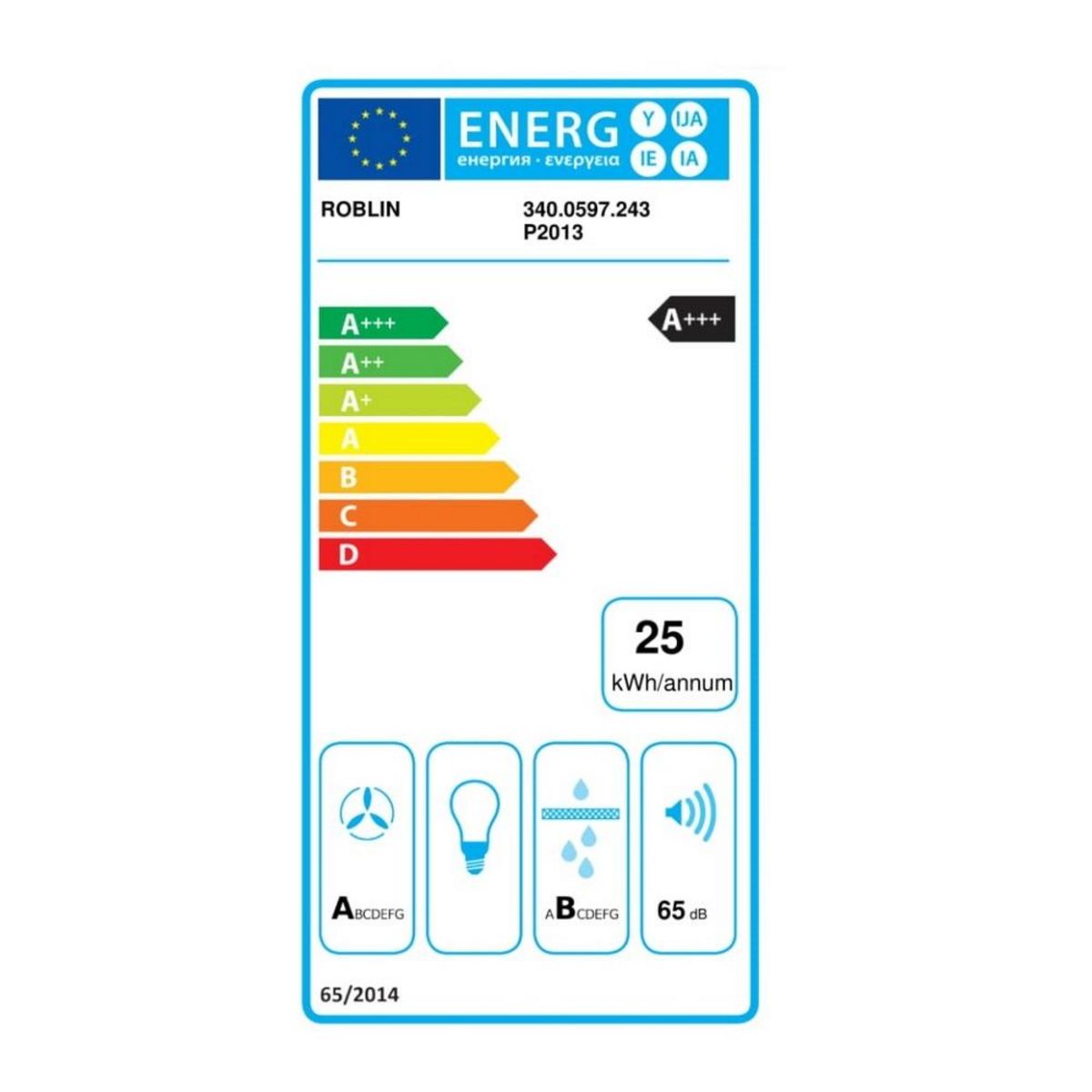 ROBLIN Table de cuisson aspirante induction 83cm 4 feux 3700w noir - 6753302