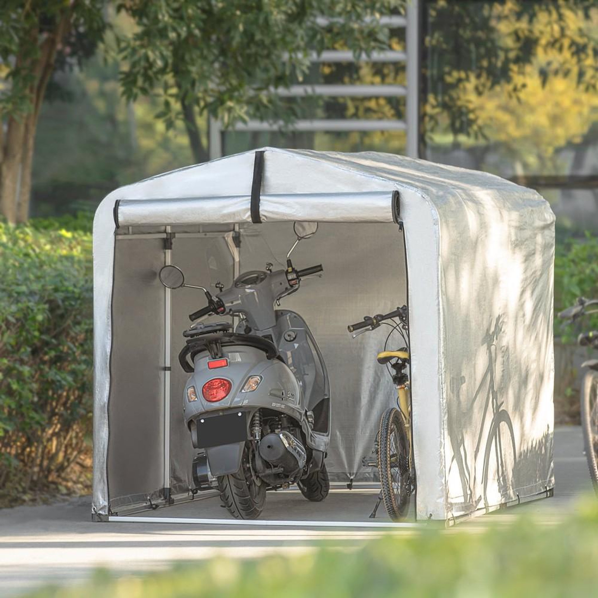 Voir la diapositive 2 : SOBUY SoBuy - Abri À Vélos 1 porte - Fonctionnel - KLS11-V