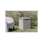 Voir la diapositive 3 : KZ GARDEN Coffre de jardin 90L WOODY'S 42xP44xH50 cm Résine