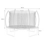 Voir la diapositive 3 : SWEEEK Trampoline rond Ø 370cm gris avec filet de protection intérieur - Saturne Inner – Nouveau modèle - trampoline de jardin 3.7m 370 cm |Design| Qualité PRO. | Normes EU.