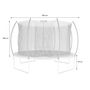 Voir la diapositive 3 : SWEEEK Trampoline rond Ø 370cm gris avec filet de protection intérieur - Saturne Inner – Nouveau modèle - trampoline de jardin 3.7m 370 cm |Design| Qualité PRO. | Normes EU.