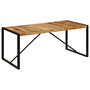 Voir la diapositive 1 : VIDAXL Table a manger 180x90x75 cm Bois de manguier massif