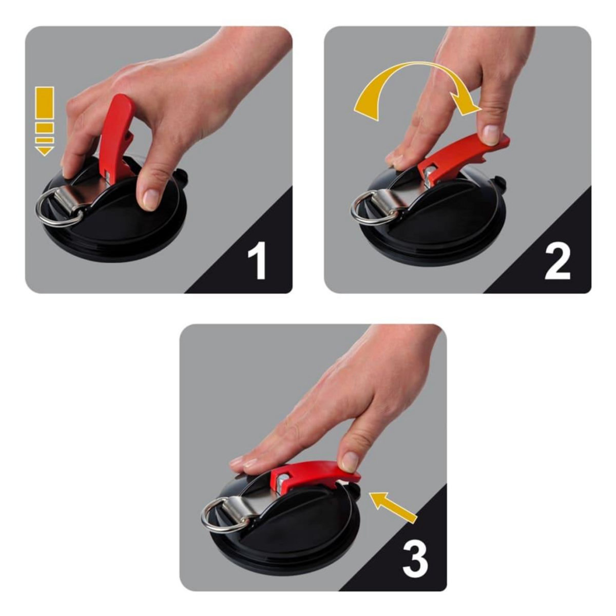 PROPLUS ProPlus Fixation ventouse avec anneau et 2 crochets forme S 758082