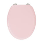 GELCO GELCO DESIGN Abattant WC Dolce - Charnieres inox - Bois moule - Rose crystal