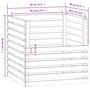 Voir la diapositive 6 : VIDAXL Composteur 80x80x78 cm Bois massif de pin