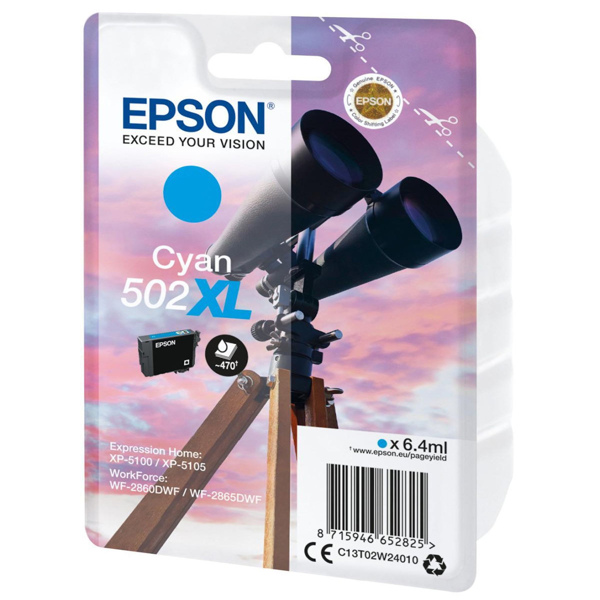Epson EPSON Cartouche Jumelles - Cyan XL 502
