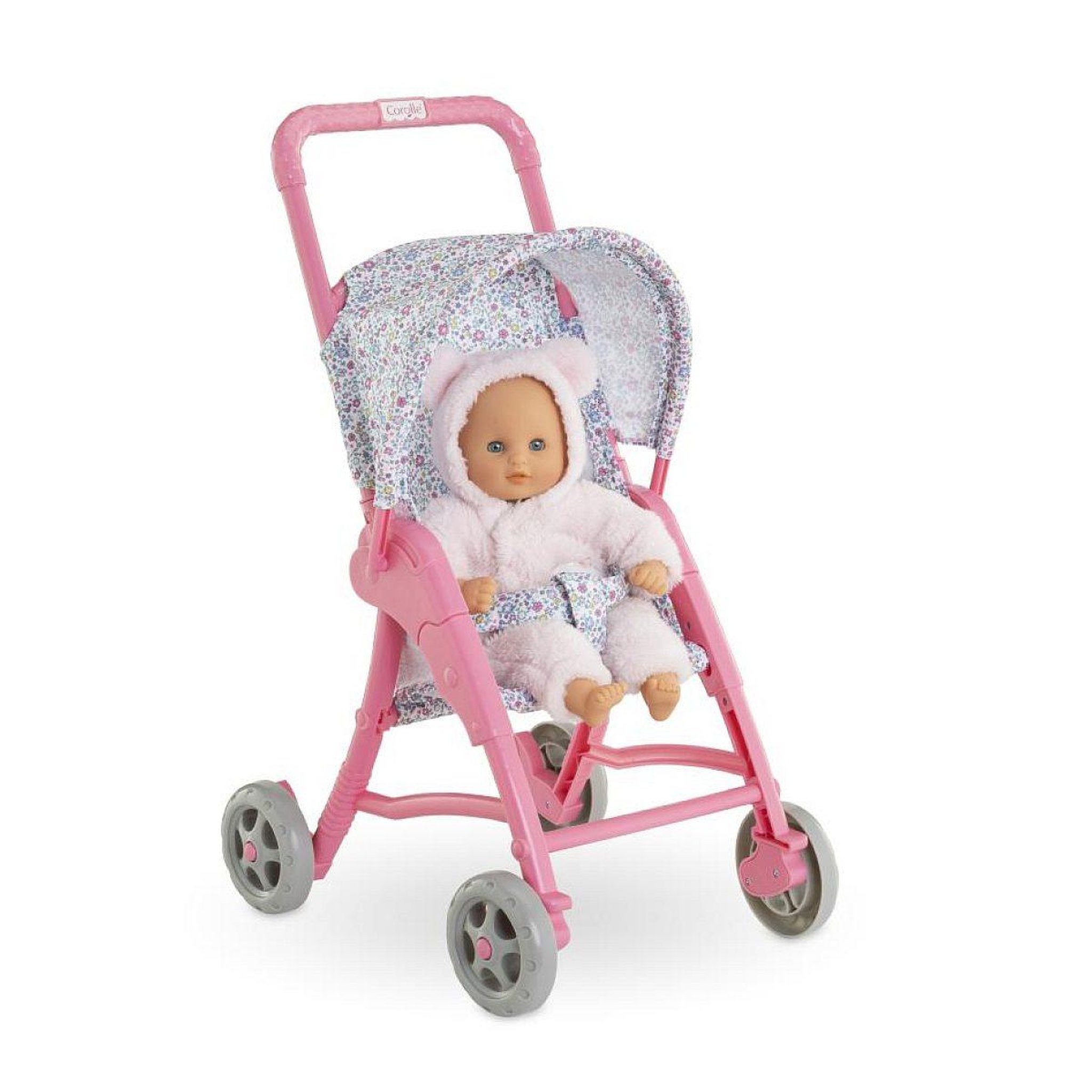 Voir la diapositive 4 : Corolle Poussette Florale pour poupon 30 cm