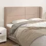 VIDAXL Tete de lit avec oreilles Cappuccino 203x23x118/128 cm