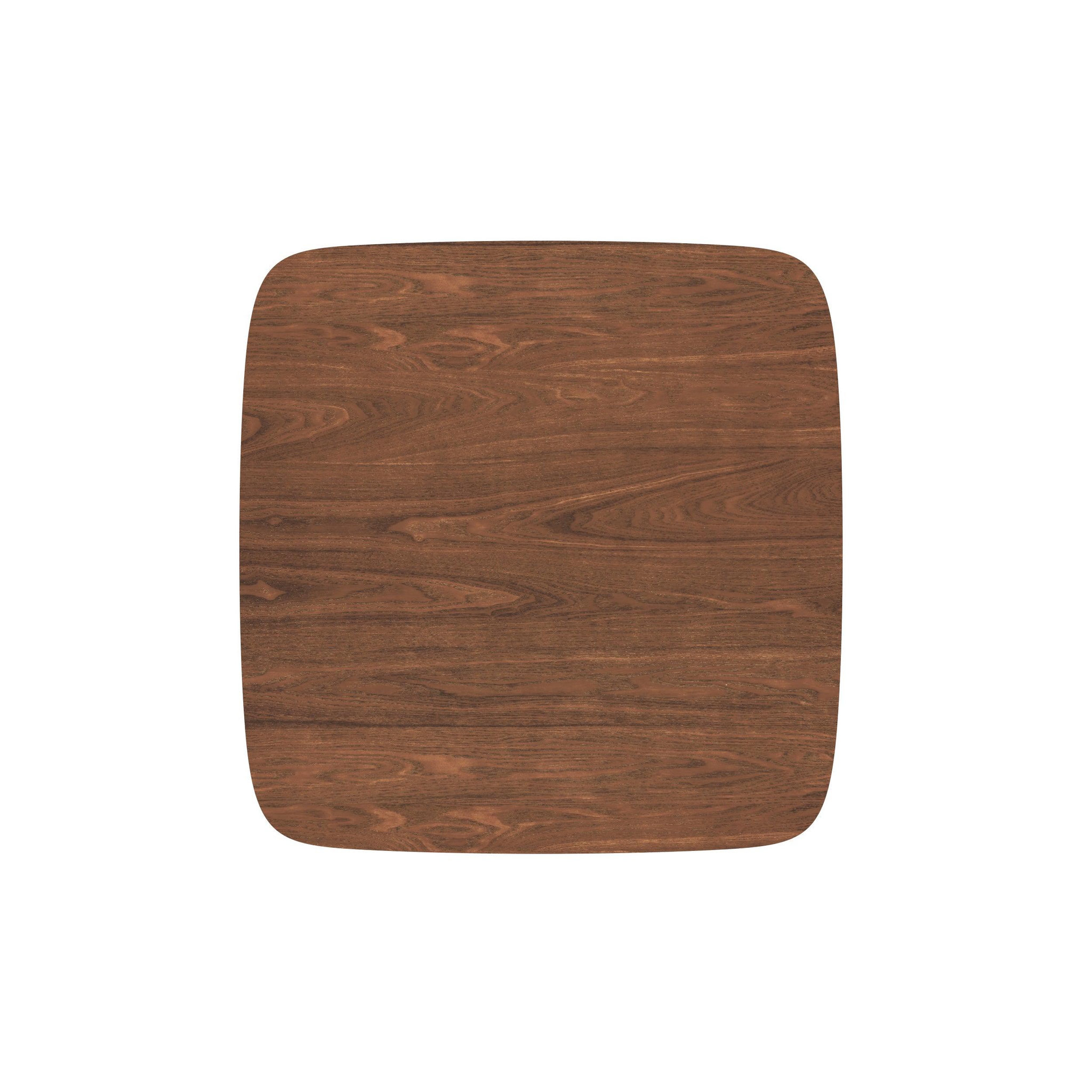 Voir la diapositive 3 : MAISON PAVANE Table carrée 4 personnes en bois foncé finition noyer 90 cm-julio