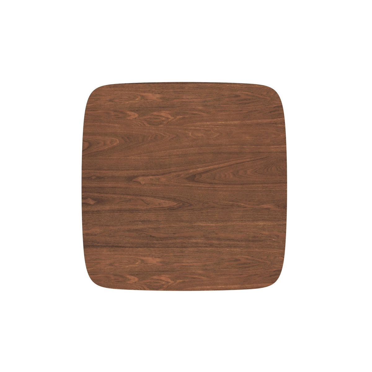 Rendez vous déco Table carrée 4 personnes en bois foncé finition noyer 90 cm-Julio