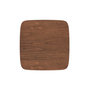 Voir la diapositive 3 : Rendez vous déco Table carrée 4 personnes en bois foncé finition noyer 90 cm-Julio