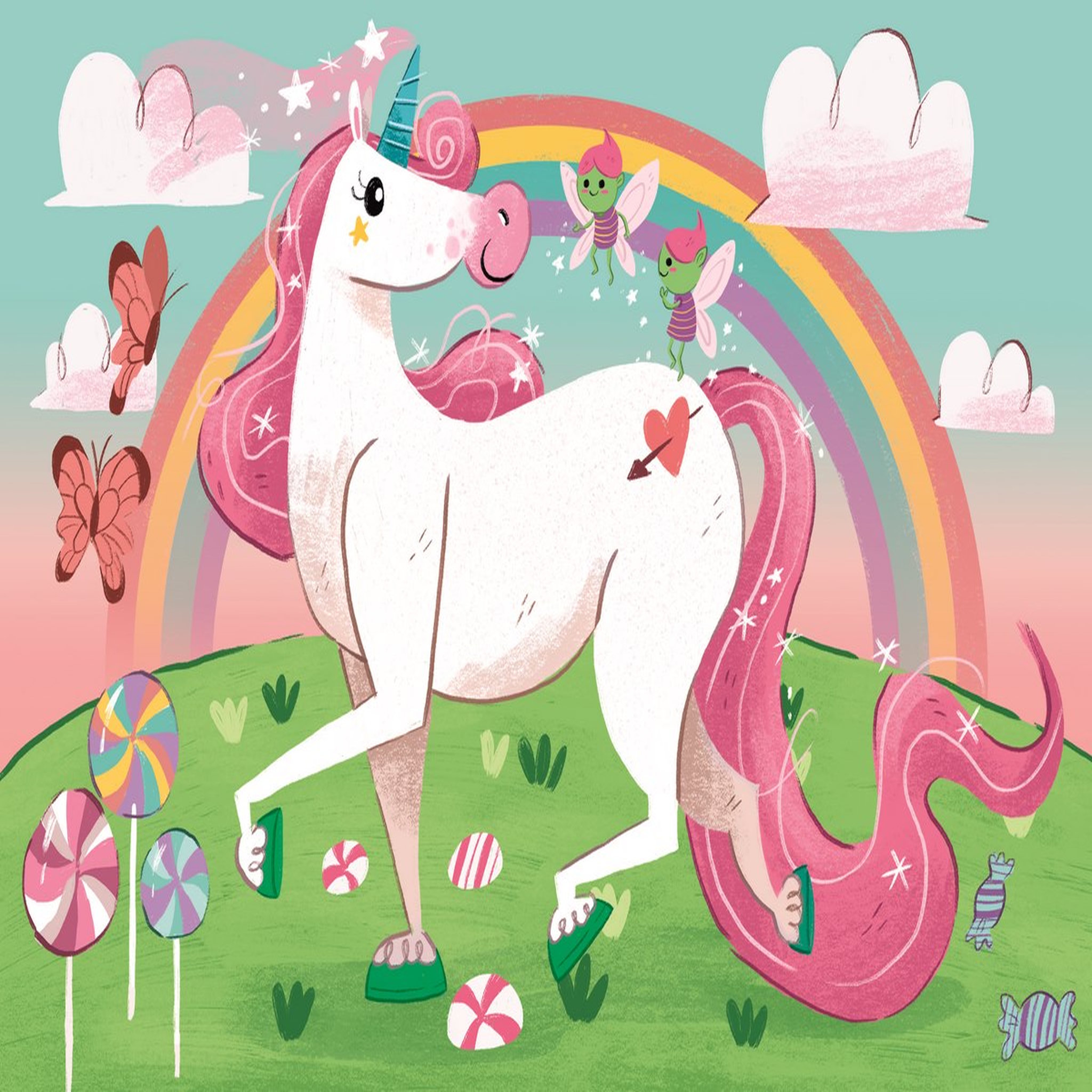 Voir la diapositive 2 : CLEMENTONI Puzzle super color - Licornes - 2x20 pièces
