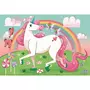 CLEMENTONI Puzzle super color - Licornes - 2x20 pièces