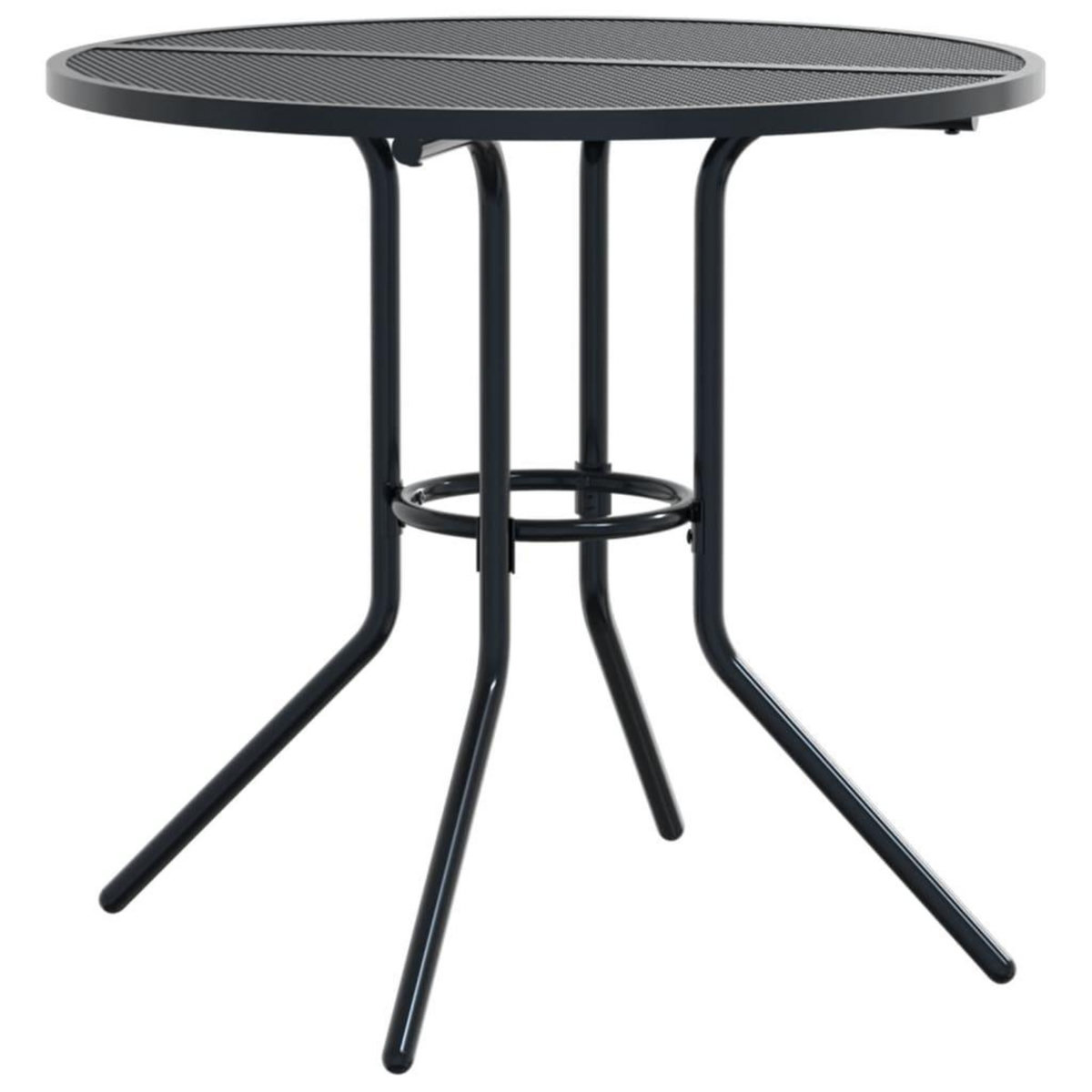 VIDAXL Ensemble de chaises de jardin empilables 5 pcs anthracite