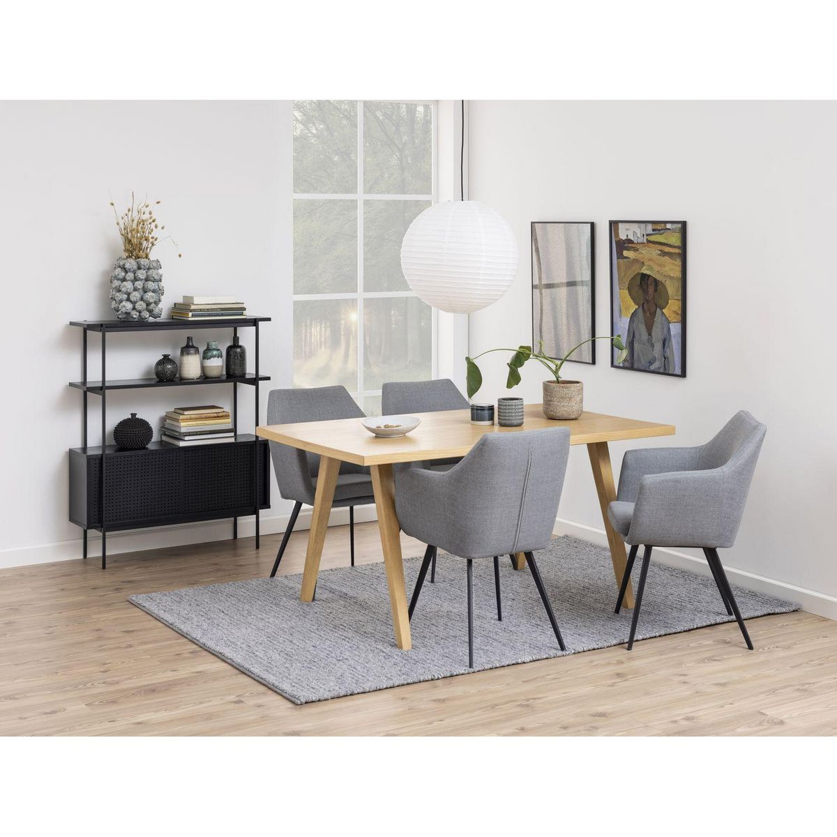 TOILINUX Bibliothèque en MDF et métal avec 2 étagères et 2 portes coulissantes - Noir