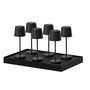 Voir la diapositive 1 : Lumisky 6 mini lampes avec plateau de chargement KELLY MINI Noir Aluminium H22cm