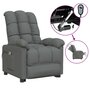 Voir la diapositive 2 : VIDAXL Fauteuil electrique de massage Gris fonce Tissu
