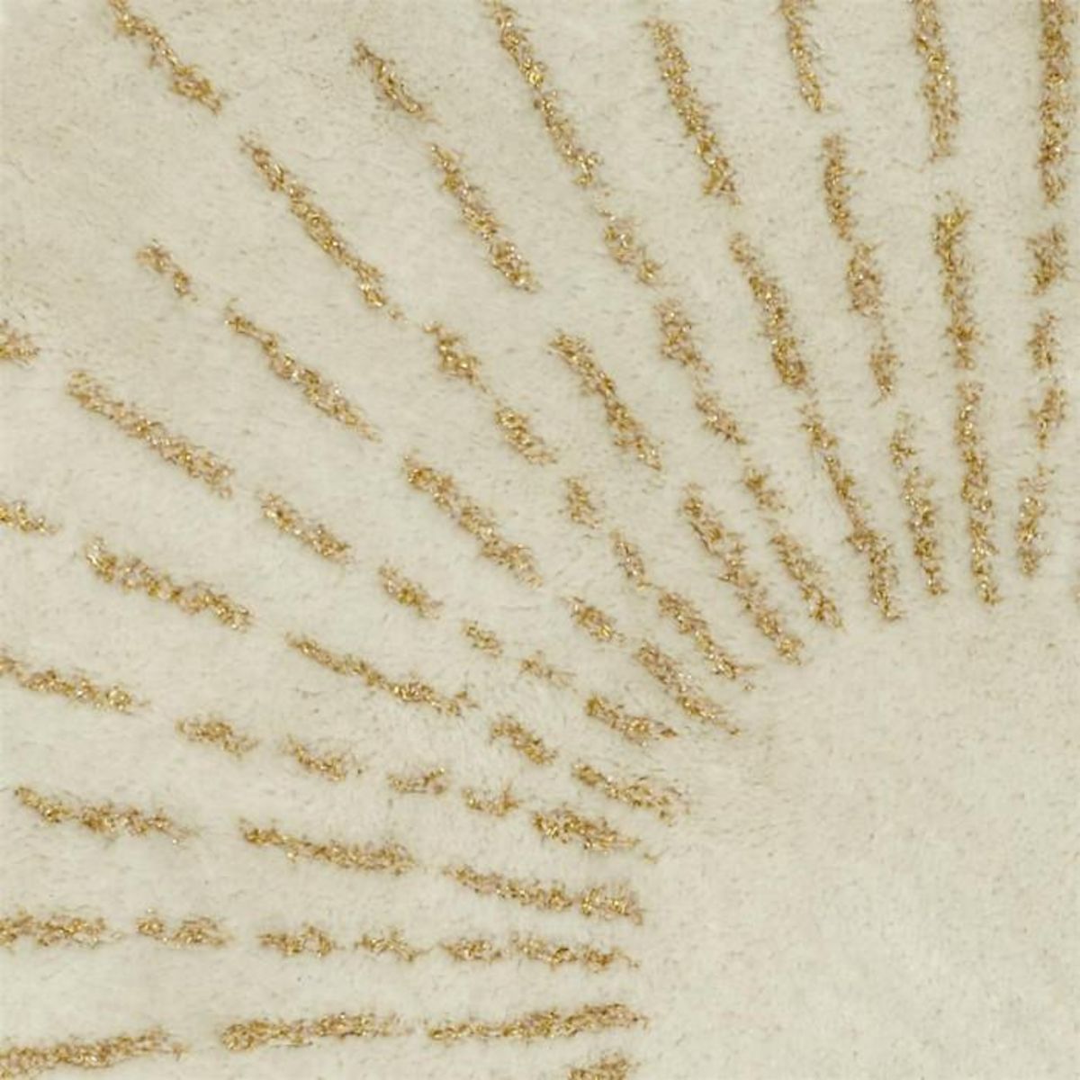 Paris Prix Tapis Rond Enfant  Soleil Métallisé  80cm Beige