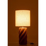 Voir la diapositive 3 : Paris Prix Lampe à Poser en Céramique  Swirl  53cm Marron Foncé