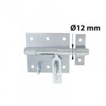 CENTRALE BRICO Verrou à levier verrou de box porte cadenas + gâche AFBAT, acier zingué gris