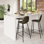 Voir la diapositive 6 : Rendez vous déco Lot de 2 chaises pour îlot central 65 cm en cuir synthétique kaki-Henrik